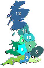 Clickable map of Britain